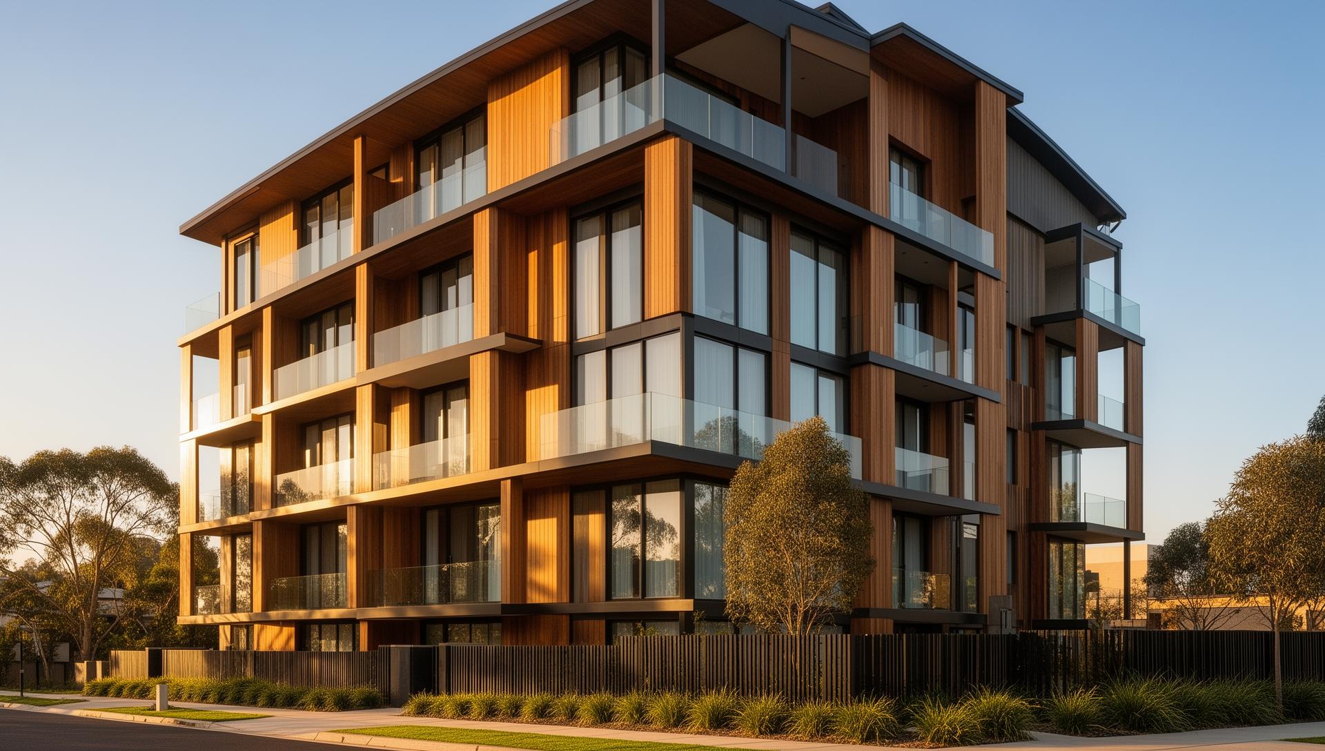 Modern apartment building